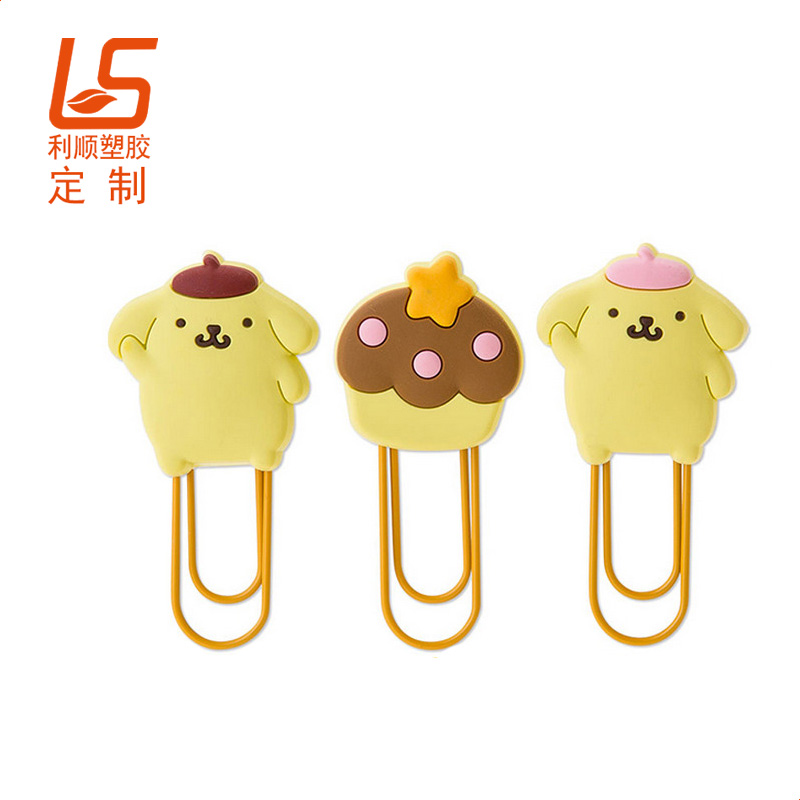 定制硅膠公仔書簽 卡通硅膠書簽